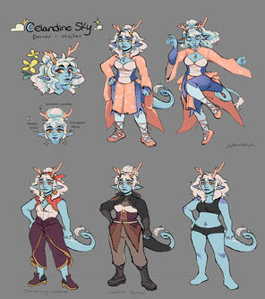 Celandine Sky Reference Sheet