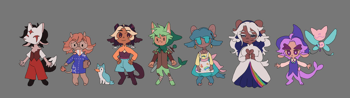 Land of Colors Character Lineup