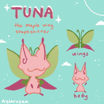 Tuna the Maple Wing Shapeshifter Reference Sheet