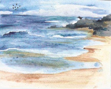 Watercolor Seashore